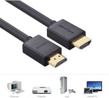 UGREEN HDMI to HDMI Cable, 4Kx2K@30Hz Resolution Support, 10.2Gbps Data Transfer Rate, Gold-Plated Connectors, Supports 3D, 4K, Full HD, HDCP, Ethernet, 25m Length Cable, Black | 10113