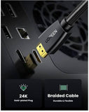UGREEN HDMI Cable 4K HDMI 2.0 18Gbps High-Speed 4K@60Hz HDMI to HDMI Video Wire, Compatible with MacBook Pro UHD TV Nintendo Switch Xbox / PS5/4 PC Laptop, 2M, Black | 40410