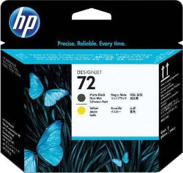 HP 72 Matte Black and Yellow Printhead | C9384A