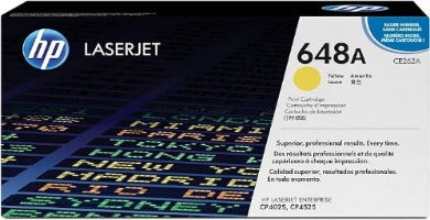 HP 648A Yellow Original LaserJet Toner Cartridge ( CE262A )