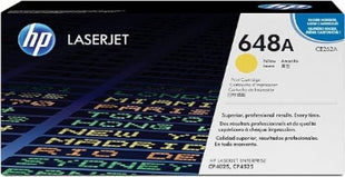 HP 648A Yellow Original LaserJet Toner Cartridge ( CE262A )