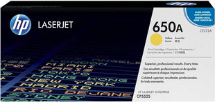 HP 650A Yellow Original LaserJet Toner Cartridge (CE272A)