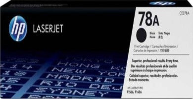 HP 78A Black Original LaserJet Toner Cartridge ( CE278A )