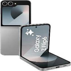 SAMSUNG Galaxy Z Flip6, 256GB, AI Phone, Silver Shadow Color, 50MP Camera, FlexCam, Long Battery