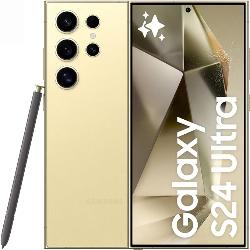 SAMSUNG Galaxy S24 Ultra, AI Phone, Titanium Yellow, Android Smartphone, 200MP Camera, S Pen, Long Battery
