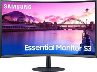 Samsung 27 Curved FullHD 1080p Monitor with Speakers, HDMI, Displayport,  Flicker Free technology, HDMI, DP, and D-Sub triple interface - LS27C390
