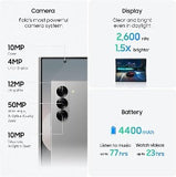 SAMSUNG Galaxy Z Fold6, AI Phone, Pink Color , Android Smartphone, 50MP Camera, Big Screen, Multi-tasking, S Pen, Long Battery