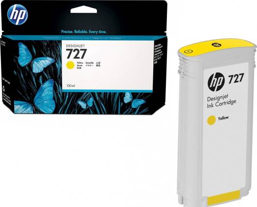 HP 727 130-ml Yellow DesignJet Ink Cartridge (B3P21A)